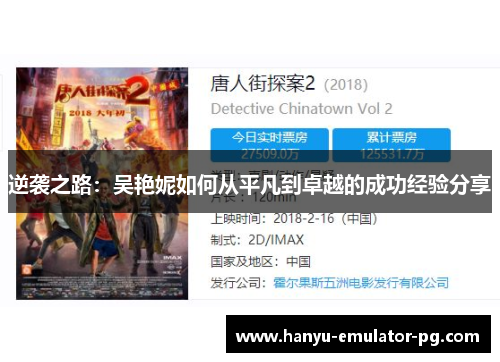 逆袭之路：吴艳妮如何从平凡到卓越的成功经验分享